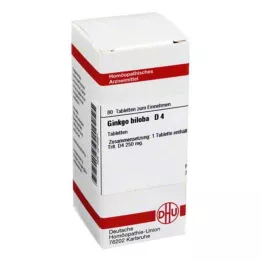 GINKGO BILOBA D 4 Comprimidos, 80 Cápsulas