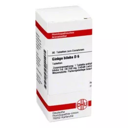GINKGO BILOBA D 6 Comprimidos, 80 Cápsulas