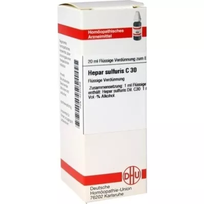 HEPAR SULFURIS Diluição C 30, 20 ml