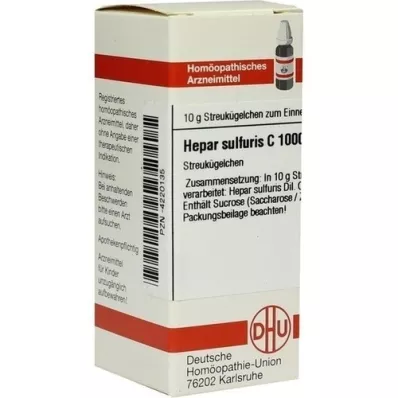 HEPAR SULFURIS C 1000 glóbulos, 10 g