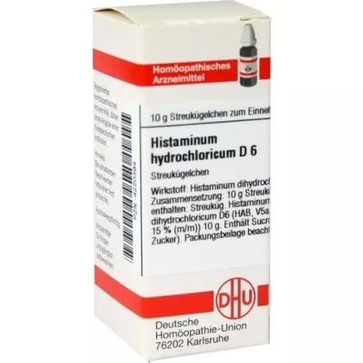 HISTAMINUM hydrochloricum D 6 glóbulos, 10 g
