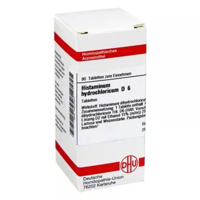 HISTAMINUM hydrochloricum D 6 comprimidos, 80 unid HISTAMINUM hydrochloricum D 6 comprimidos, 80 unid