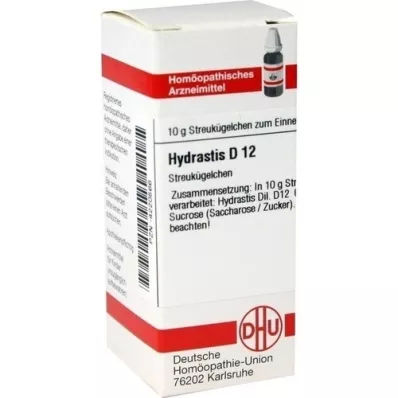 HYDRASTIS D 12 glóbulos, 10 g