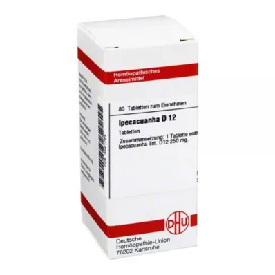 IPECACUANHA D 12 Comprimidos, 80 Cápsulas