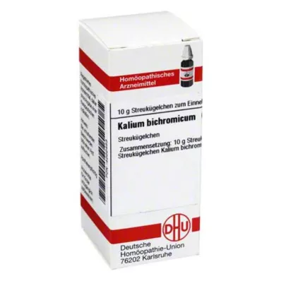 KALIUM BICHROMICUM C 6 glóbulos, 10 g