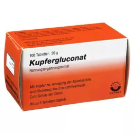KUPFERGLUCONAT Comprimidos, 100 unidades