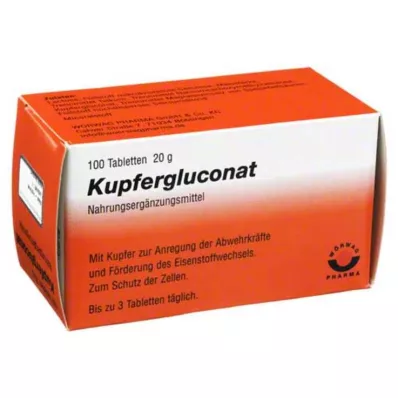 KUPFERGLUCONAT Comprimidos, 100 unidades