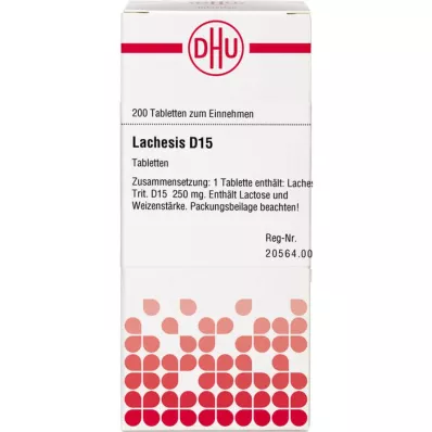 LACHESIS D 15 Comprimidos, 200 Cápsulas