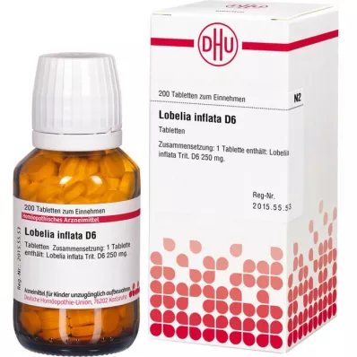 LOBELIA INFLATA D 6 Comprimidos, 200 Cápsulas