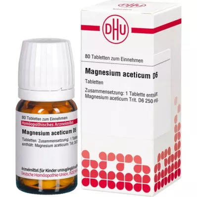 MAGNESIUM ACETICUM D 6 Comprimidos, 80 Cápsulas