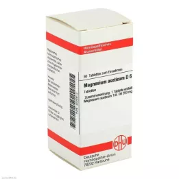 MAGNESIUM ACETICUM D 6 Comprimidos, 80 Cápsulas