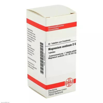 MAGNESIUM ACETICUM D 6 Comprimidos, 80 Cápsulas