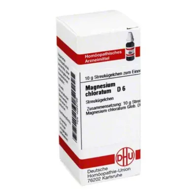 MAGNESIUM CHLORATUM D 6 glóbulos, 10 g MAGNESIUM CHLORATUM D 6 glóbulos, 10 g