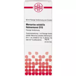 MERCURIUS SOLUBILIS Diluição de Hahnemanni D 15, 50 ml