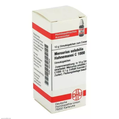 MERCURIUS SOLUBILIS Hahnemanni C 1000 glóbulos, 10 g
