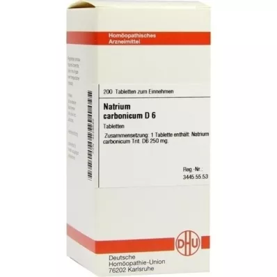 NATRIUM CARBONICUM D 6 Comprimidos, 200 Cápsulas