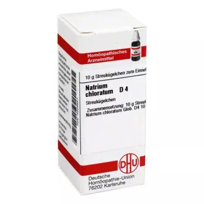 NATRIUM CHLORATUM D 4 glóbulos, 10 g