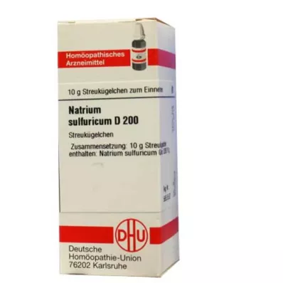 NATRIUM SULFURICUM D 200 glóbulos, 10 g NATRIUM SULFURICUM D 200 glóbulos, 10 g