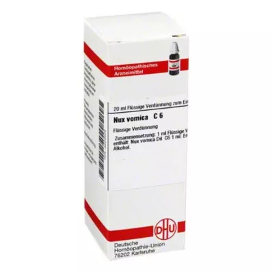 NUX VOMICA Diluição C 6, 20 ml NUX VOMICA Diluição C 6, 20 ml