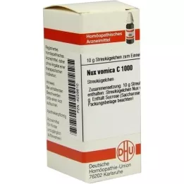 NUX VOMICA C 1000 glóbulos, 10 g