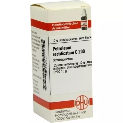 PETROLEUM RECTIFICATUM C 200 glóbulos, 10 g