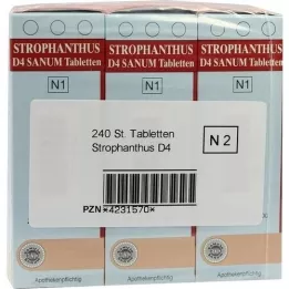 STROPHANTHUS D 4 Sanum Comprimidos, 3X80 Cápsulas