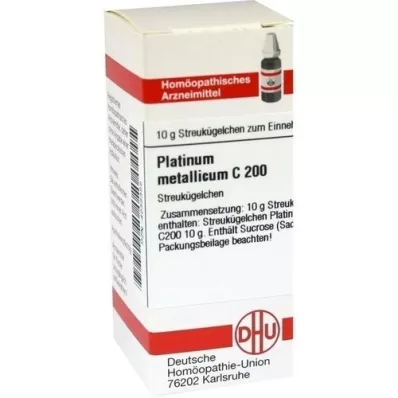 PLATINUM METALLICUM C 200 glóbulos, 10 g