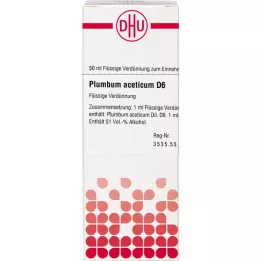 PLUMBUM ACETICUM Diluição D 6, 50 ml