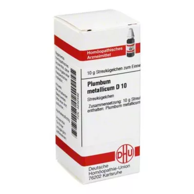 PLUMBUM METALLICUM D 10 glóbulos, 10 g PLUMBUM METALLICUM D 10 glóbulos, 10 g