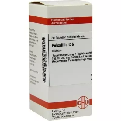PULSATILLA C 6 Comprimidos, 80 Cápsulas