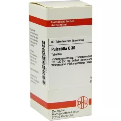 PULSATILLA C 30 Comprimidos, 80 Cápsulas
