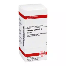 QUASSIA D 6 Comprimidos, 80 Cápsulas