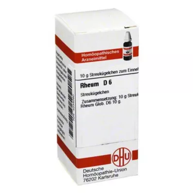 RHEUM D 6 glóbulos, 10 g RHEUM D 6 glóbulos, 10 g