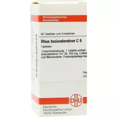 RHUS TOXICODENDRON C 6 Comprimidos, 80 Cápsulas