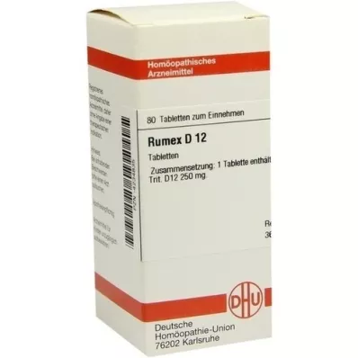 RUMEX D 12 Comprimidos, 80 Cápsulas