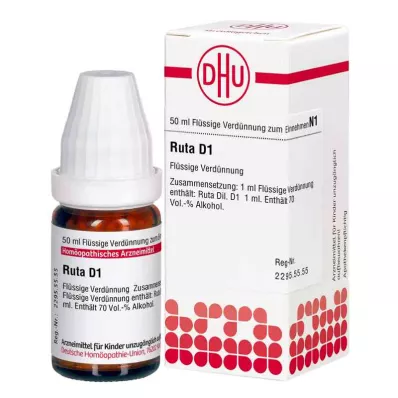 RUTA D 1 diluição, 50 ml RUTA D 1 diluição, 50 ml