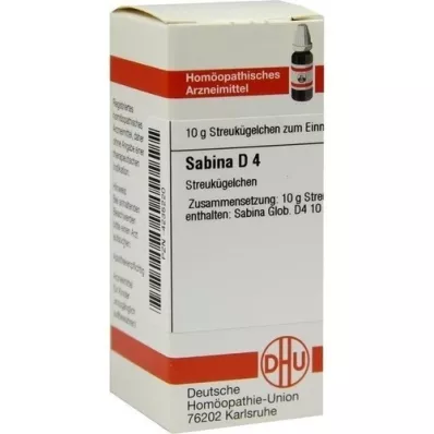 SABINA D 4 glóbulos, 10 g