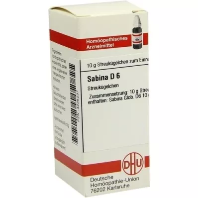 SABINA D 6 glóbulos, 10 g