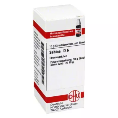 SABINA D 6 glóbulos, 10 g