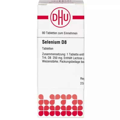 SELENIUM D 8 Comprimidos, 80 Cápsulas