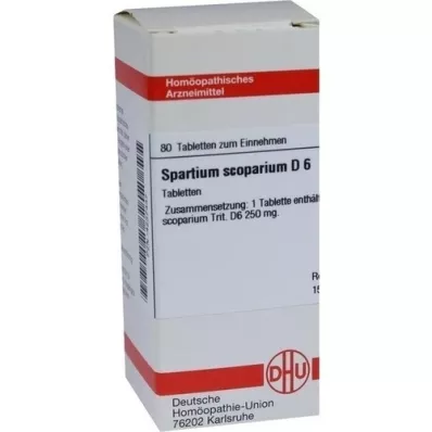 SPARTIUM SCOPARIUM D 6 Comprimidos, 80 Cápsulas