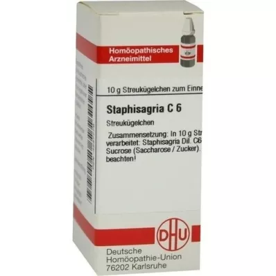 STAPHISAGRIA C 6 glóbulos, 10 g