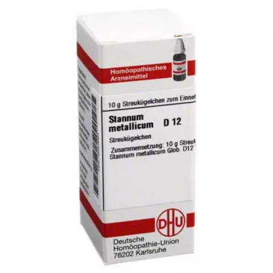 STANNUM METALLICUM D 12 glóbulos, 10 g STANNUM METALLICUM D 12 glóbulos, 10 g