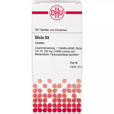 STICTA D 3 Comprimidos, 200 Cápsulas