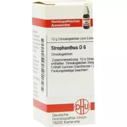 STROPHANTHUS D 6 glóbulos, 10 g