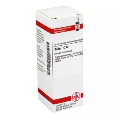 SULFUR Diluição C 12, 20 ml SULFUR Diluição C 12, 20 ml