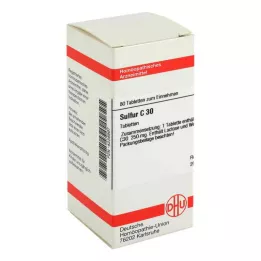 SULFUR C 30 Comprimidos, 80 Cápsulas