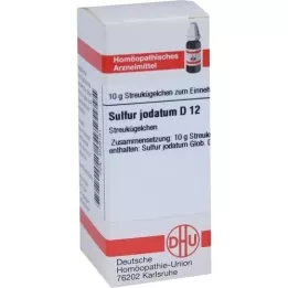 SULFUR JODATUM D 12 glóbulos, 10 g