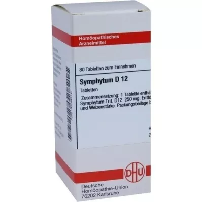 SYMPHYTUM D 12 Comprimidos, 80 Cápsulas