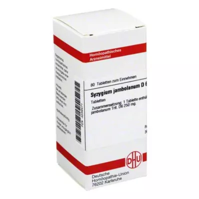 SYZYGIUM JAMBOLANUM D 6 Comprimidos, 80 Cápsulas SYZYGIUM JAMBOLANUM D 6 Comprimidos, 80 Cápsulas